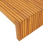vidaXL Chaise longue 200x55x30 cm en bois d'acacia massif