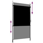 vidaXL Store roulant d'extérieur 120 x 270 cm Anthracite