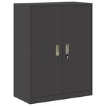 vidaXL Armoire de rangement Noir 80 x 40 x 105 cm Acier