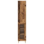 vidaXL Haut Armoire 2 Pièces Bois Ancien Bois d'ingénierie
