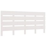 vidaXL Tête de lit Blanc 200x3x80 cm Bois massif de pin