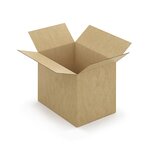 Caisse carton brune simple cannelure à montage instantané raja 31x22x25 cm (lot de 20)