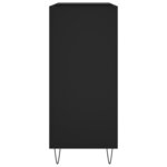 vidaXL Armoire à disques noir 84 5x38x89 cm bois d'ingénierie