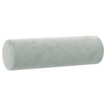 vidaXL Canapé 3 places avec oreillers gris clair 180 cm velours