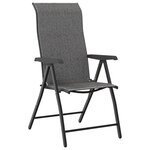 vidaXL Ensemble de salle à manger de jardin 5 pièces gris en rotin synthétique