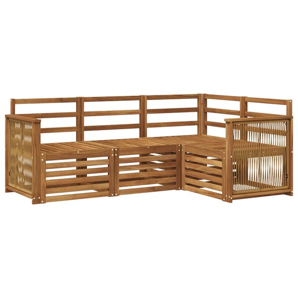 vidaXL Ensemble de canapés d'extérieur 4 pc Polyester