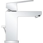 GROHE Mitigeur lavabo Eurocube 2339000E - Bec bas - Limiteur de température - Economie d'eau - Chrome - Taille S