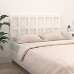 vidaXL Tête de lit Blanc 155 5x4x100 cm Bois massif de pin