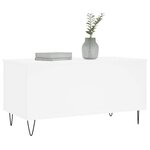 vidaXL Table basse Blanc 90x44 5x45 cm Bois d'ingénierie