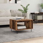 vidaXL Table basse Bois ancien 60 x 50 x 40 cm Bois d'ingénierie