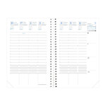 Quo Vadis - 1 Agenda Semainier de Poche Time & Life Bleu Métallique - 10 x 15 cm - Décembre 2019 à Décembre 2020