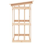 Vidaxl support pour bois de chauffage 108x64 5x109 cm bois de pin