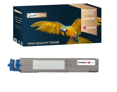 Qualitoner x1 toner 43459330 magenta compatible pour oki