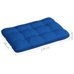 vidaXL Coussins de canapé palette 7 Pièces Bleu royal