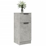 vidaXL Buffets 2 Pièces Gris béton 30x30x70 cm Bois d'ingénierie