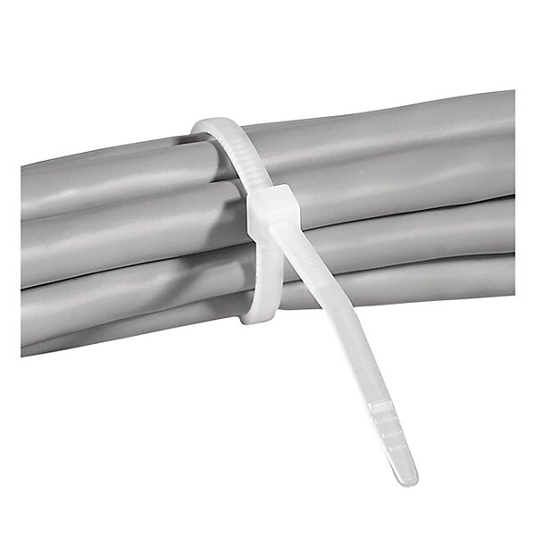 Lien autobloquant large pour charges lourdes à usage unique translucide 9x780 mm (lot de 100)