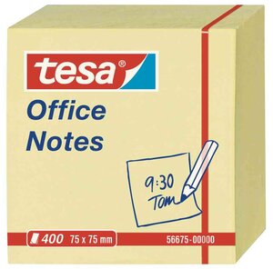Office Bloc-notes repositionnable cube, 75 x 75 mm TESA