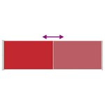 vidaXL Auvent latéral rétractable de patio 180x600 cm Rouge