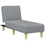 vidaXL Ensemble de canapés 2 Pièces gris clair tissu