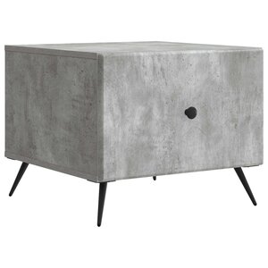 vidaXL Table basse Gris béton 49 x 50 x 40 cm Bois d'ingénierie