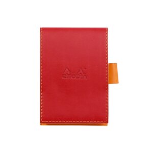 Porte-bloc Simili Cuir 8.4 x 11.5 cm+ bloc N°11 - Coquelicot