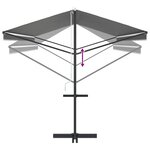 vidaXL Auvent autoportant Gris 6 x 3 m Polyester