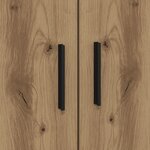 vidaXL Lit de rangement Artisan en chêne 75x190 cm