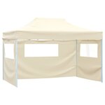 vidaXL Tente de fête 291 x 431 x 315 cm Crème Tissu Oxford