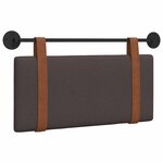 vidaXL Tête de lit suspendue Marron foncé PU antique