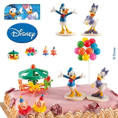 Figurine pour gâteau Disney Donald et Daisy 6 pièces
