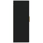 vidaXL Armoire murale Noir 35x34x90 cm Bois d'ingénierie