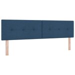 vidaXL Lit Box Spring avec Matelas - Bleu  180x200 cm  Tissu