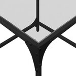 vidaXL Tables basses avec dessus en verre transparent 2 Pièces acier