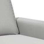 vidaXL Canapé à 2 places Gris clair 140 cm Tissu microfibre