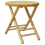 vidaXL Table de jardin pliable Ø45x45 cm bambou