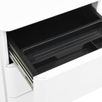 vidaXL Classeur mobile Blanc 30x45x59 cm Acier