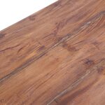 vidaXL Bureau avec tiroirs blanc 117x57x75 cm bois d'acajou massif