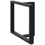 vidaXL Pieds de table à manger en T 2 pièces Noir 90x35x(72-73) cm Acier