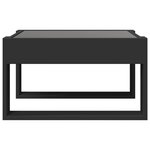 vidaXL Table basse avec LED infini noir 50x53x30 cm