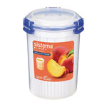 Boîte de conservation ronde empilable - 1 litre -  - 1 x160mm