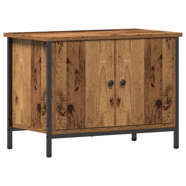 vidaXL Meuble TV en Bois Ancien Bois ancien Bois 60 x 35 x 45 cm Durable