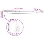 vidaXL Auvent Blanc 6 x 3 m Métal