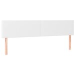 vidaXL Sommier à lattes de lit avec matelas Blanc 180x200cm Similicuir