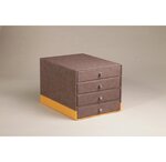 Trieur 4 tiroirs Chocolat RHODIA