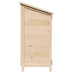 vidaXL Abri de jardin avec toit Naturel 106 5 x 56 x 113 5 cm