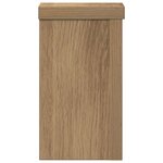 vidaXL Supports pour plantes 2 Pièces chêne artisanal bois d'ingénierie