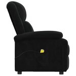 vidaXL Fauteuil de massage Noir Velours