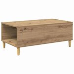 vidaXL Table basse Chêne artisanal 90 x 50 x 35 cm Bois d'ingénierie
