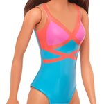 BARBIE Plage maillot de bain bleu, rose et orange