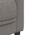 vidaXL Ensemble de canapés 3 Pièces taupe tissu